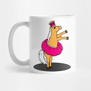 Cute horse is dancing as a ballerina Mug